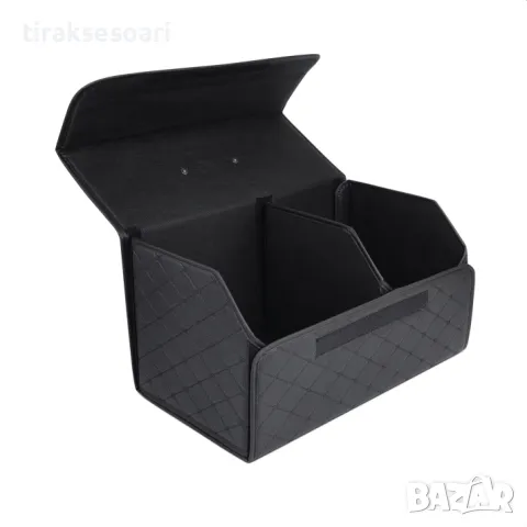 Черно с черно органайзер за багажник кутия за съхранение 55x30x30 см, снимка 3 - Аксесоари и консумативи - 50074506