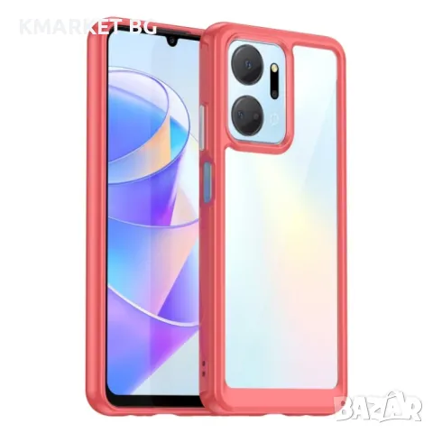 Honor X7A Силиконов Калъф Transparent TPU и Протектор, снимка 3 - Калъфи, кейсове - 48999219