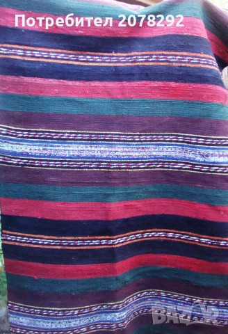 Стара вълнена черга от 20-ти век