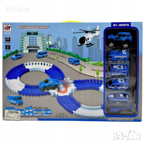 Полицейска писта 107 елемента – Забавление без край за малките герои, снимка 5 - Други - 52787188