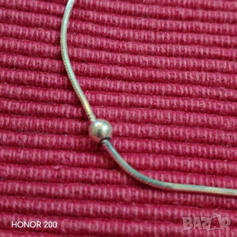 Дамска сребърна гривна, Италия. , снимка 3 - Гривни - 53667685