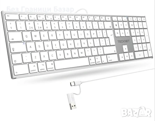 Нова жична USB Type-C клавиатура за лаптоп MacBook iMac Mac mini QWERTY UK