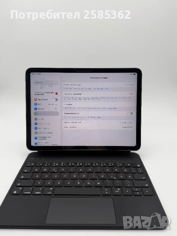 iPad Air 11 M3 128 Gb Space Grey / Гаранция/ Като нов, снимка 4 - Таблети - 53904809