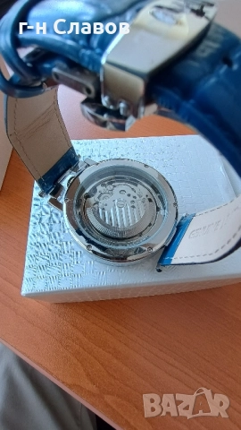 Skeleton DIFFUL Moon Phase Tourbillion Leather Men Automatic Watch, снимка 12 - Мъжки - 51655295