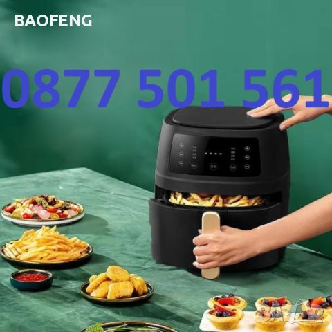 @Нови Silver Crest S18 8 и 6 литра, 2400W 2024 година 1г. гаран Air Fryer фритюрник еър фрайър ейър , снимка 1 - Фритюрници - 45295713