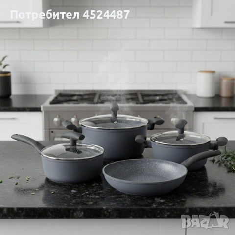 Комплект от 7 части тенджери и тиган Michelino 