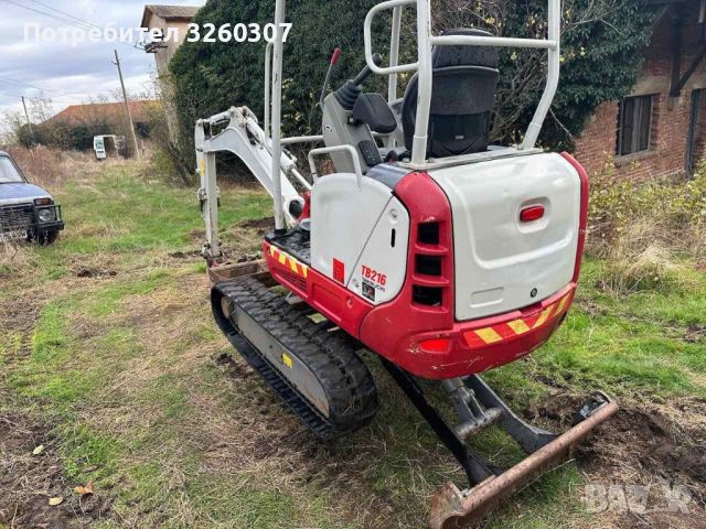 Продавам мини багер takeuchi 216 2022г , снимка 5 - Индустриална техника - 45640974