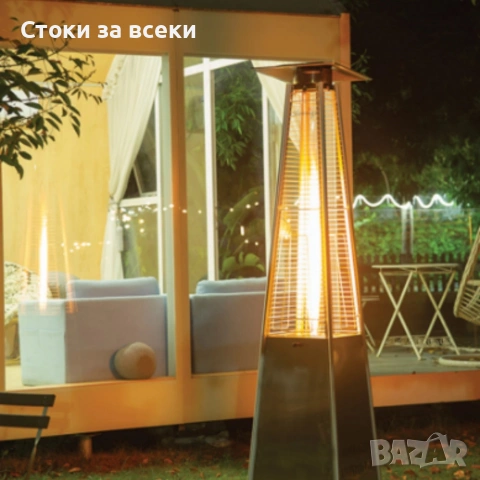 Газов отоплител-чадър 13 kW, 227 см – външен газов отоплител с калъф и защита + маймунка!, снимка 3 - Друго търговско оборудване - 53258159