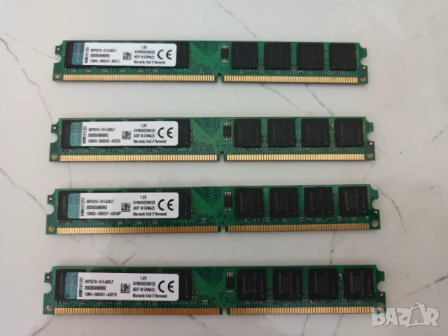 Рам памет Kingston 2GB DDR2 800mhz двустранна, ддр2, снимка 2 - RAM памет - 34007625