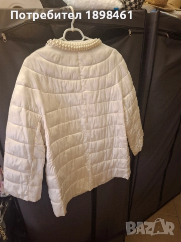 Прекрасно бяло яке . С перли. , снимка 3 - Якета - 51944658