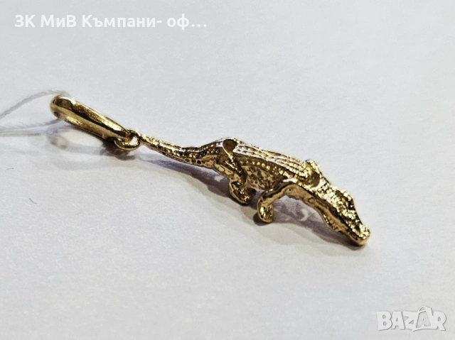 Златна висулка (Печат 583) 1.64гр 01928-26, снимка 3 - Колиета, медальони, синджири - 54196489