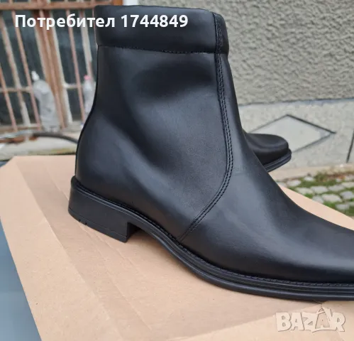 Черни боти естествена кожа, снимка 9 - Мъжки боти - 48224558