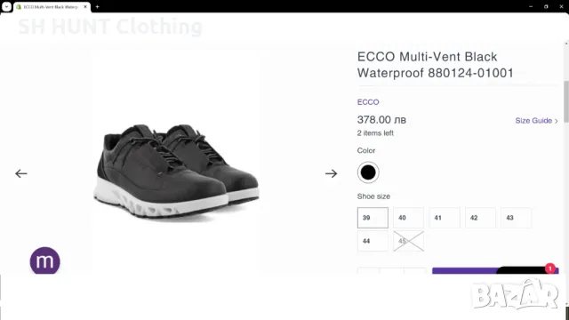 ECCO Multi-Vent GORE-TEX Leather Shoes разме EUR 42 / UK 8,5 естествена кожа водонепромокаеми - 1375, снимка 2 - Други - 47550480