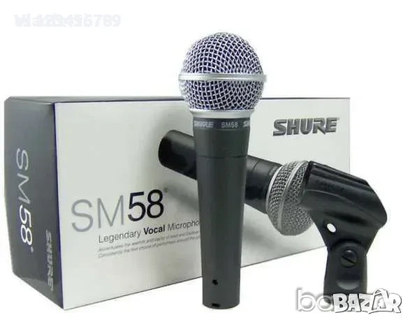 Вокален микрофон Shure Sm58, снимка 2 - Микрофони - 53838437