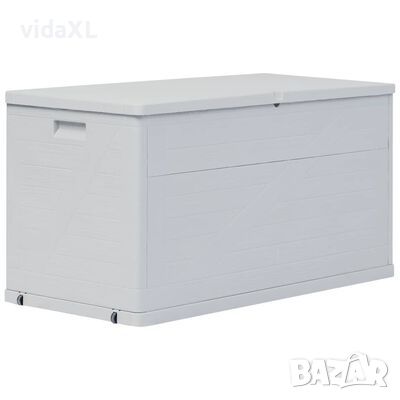 vidaXL Градинска кутия за съхранение, 420 л, светлосива（SKU:45691, снимка 1 - Други - 45910486