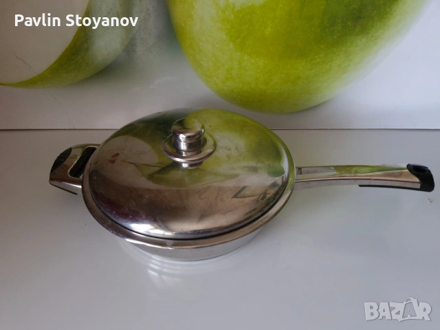 Качествен тиган от неръждаема стомана Solingen, снимка 2 - Съдове за готвене - 54078940