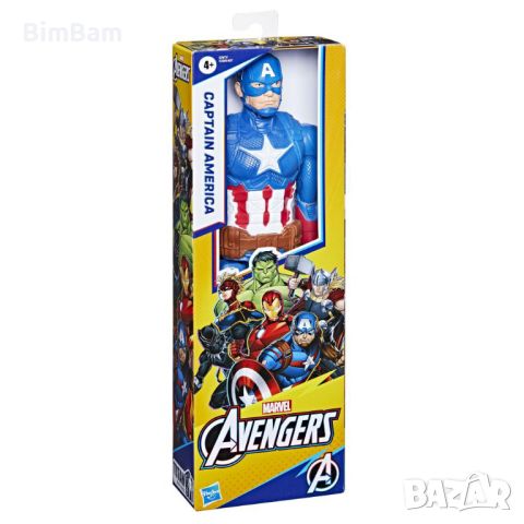 Оригинална фигура Captain America Marvel Avengers / Hasbro - 30sm, снимка 5 - Фигурки - 46019053