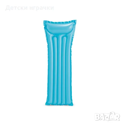 Надуваем дюшек Economats Intex, 183 х 69 см, PVC, вградена възглавница, четири цвята, снимка 4 - Надуваеми играчки - 50039986