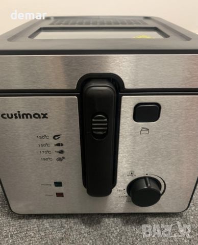 Фритюрник CUSIMAX, 2,5 л фритюрник с незалепващо покритие, сребрист, снимка 9 - Фритюрници - 46189736