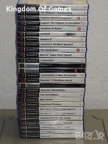 Игри за PS2 The Simpsons/Gladiator/Legion/Kessen/Catwoman/Marvel/Tekken 4/Godfather/Rayman/MikeTyson, снимка 14 - Игри за PlayStation - 53935685