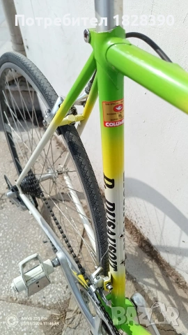 ретро шосеен D.Dusausoit Columbus SL 55 см монтаж Campagnolo Mirage 8 ск, снимка 6 - Велосипеди - 53724128