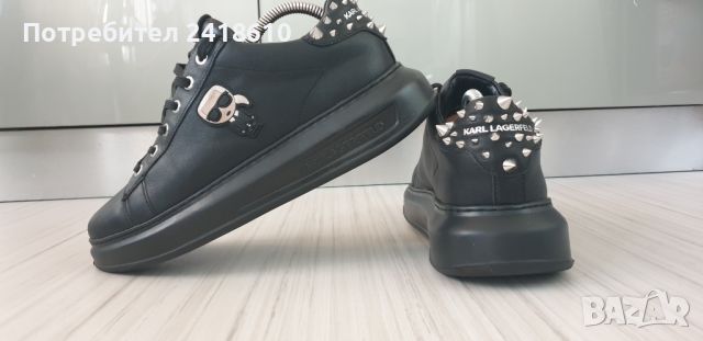 Karl Lagerfeld Kapri Leather Sneakers Womens Size 40/25 .5 см UK 7 US 9 ОРИГИНАЛ!