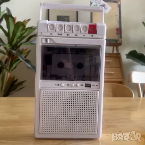 Ретро касетофон QFX RETRO-39 с USB плейър / бял