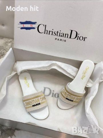 Christian Dior дамски чехли реплика, снимка 7 - Чехли - 46349329