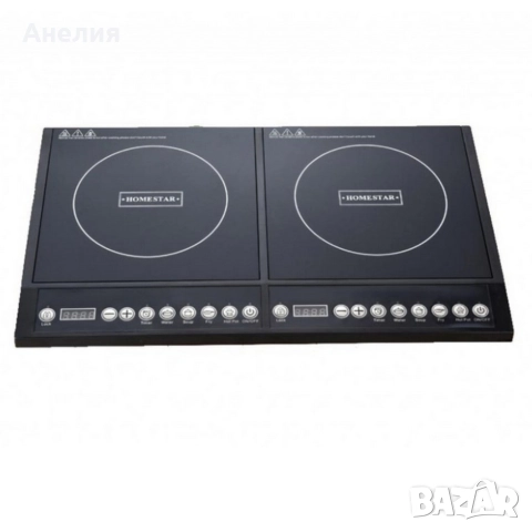 Двоен индукционен котлон Home Star HS-IND2002, снимка 4 - Котлони - 52989657