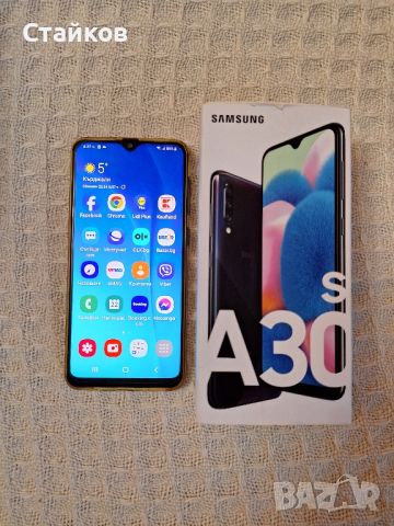 Samsung Galaxy A30s,Dual Sim,64GB,4G,8ядрен,Черен