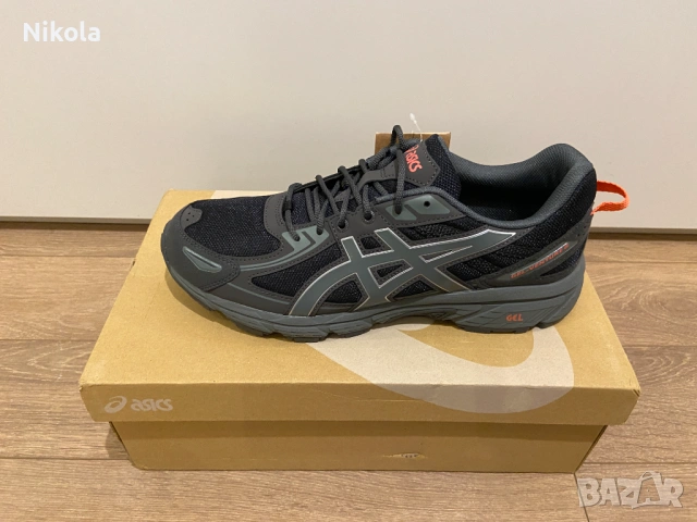 Asics Gel-Venture 6, цвят: Black/Grey, стелка: 28.5 см, номер: 44.5, снимка 10 - Маратонки - 53709461