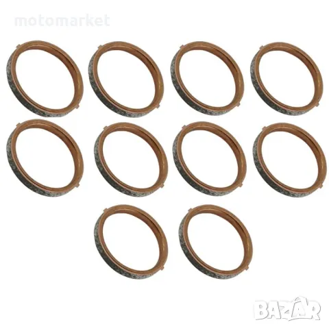 Гарнитура ауспух медна+графит 43X35X5mm SUZUKI GSX R 600/750/1000, снимка 2 - Аксесоари и консумативи - 49825886