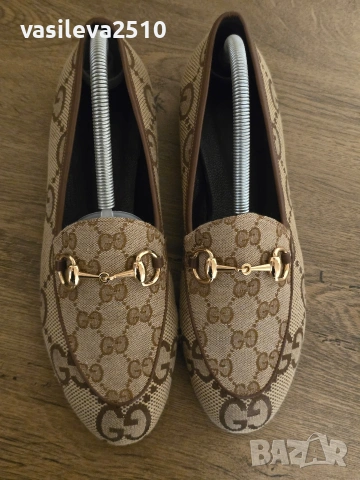 Gucci дамски обувки от естествена кожа , снимка 8 - Дамски ежедневни обувки - 53892310