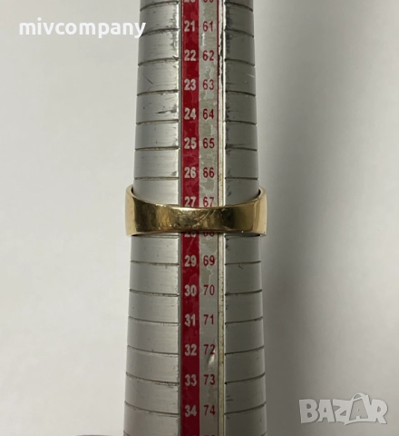 Златен пръстен (буква И)12.82гр., снимка 5 - Пръстени - 52652124