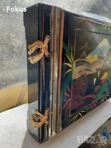 Колекционерски японски лаков музикален албум за снимки, снимка 2 - Антикварни и старинни предмети - 53490752