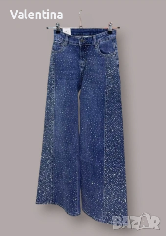 Нови дънки с камъчета, снимка 2 - Дънки - 53735077