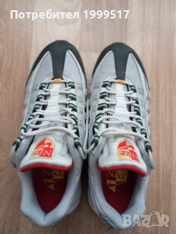 Мъжки маратонки Nike Air Max 95 Pure Platinum Grey Gorge Green White DM0011-002 , размер11