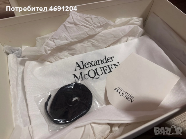 Alexander McQueen sneakers black sparkle, снимка 6 - Маратонки - 52923567