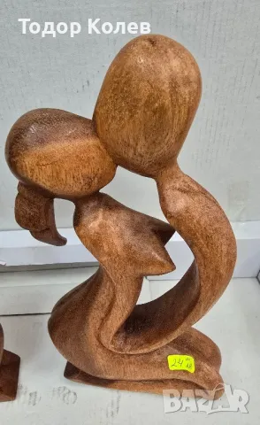 Дървени статуетки на влюбените. , снимка 2 - Статуетки - 50144860