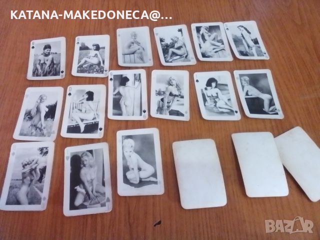 Рятки карти със голи жени .1960 .1970.година колекционерски карти, снимка 6 - Антикварни и старинни предмети - 45561731