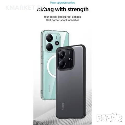 Xiaomi Redmi Note 14 4G MagSafe PC + TPU / Hybrid Калъф и Протектор, снимка 3 - Калъфи, кейсове - 49056840