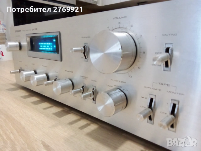 Усилвател Pioneer SA 708, снимка 6 - Ресийвъри, усилватели, смесителни пултове - 53846242
