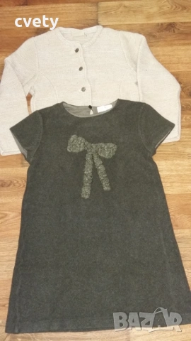 Рокличка Zara и подходяща топла жилетка за ръст 134 , снимка 2 - Детски рокли и поли - 54166728