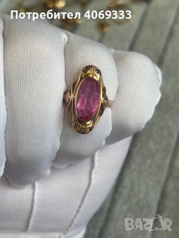 Красив Руски  пръстен 4.7 гр 14 к, снимка 2 - Пръстени - 54175514