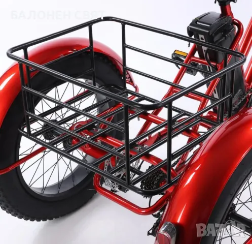 500W 48V 20" Електрически Хибрид Велосипед Триколка FAT TIRE , снимка 5 - Велосипеди - 47238158