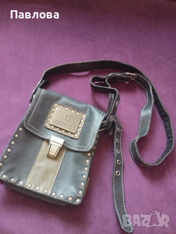 Чанта естествена кожа Гучи, снимка 2 - Чанти - 50878305