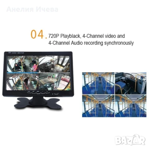 MDVR 4-канален Видеорегистратор за автобус и камион AC67, снимка 8 - Аксесоари и консумативи - 51222498
