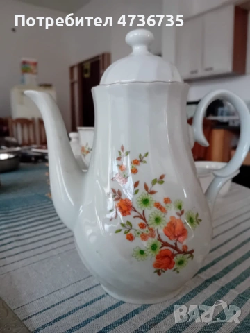 Български порцелан, сервиз за чай , снимка 5 - Сервизи - 53465406