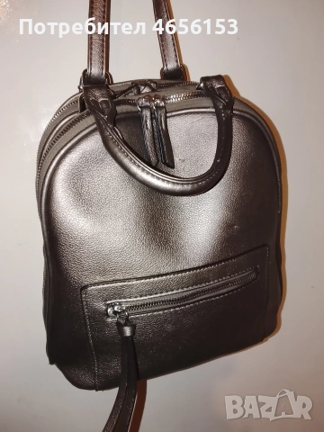 ДАМСКА СИВА РАНИЦА - ЧАНТА, снимка 2 - Раници - 53462451