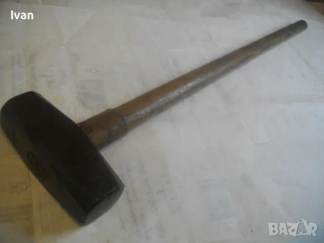 89см/5,2кг НЕМСКИ МАСИВЕН КОВАН РЪЧЕН ЧУК ГОЛЯМ С ГЛАВА 4,0 кг, снимка 2 - Други инструменти - 49829265